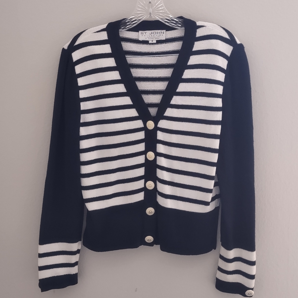 St. John Collection Knit Size 6 Stretch Long Sleeve Jacket